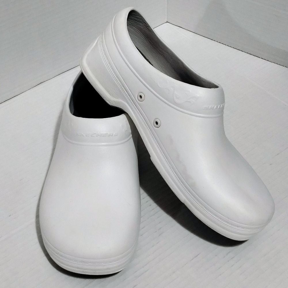 Skechers Men's White Slip-On Loafers
